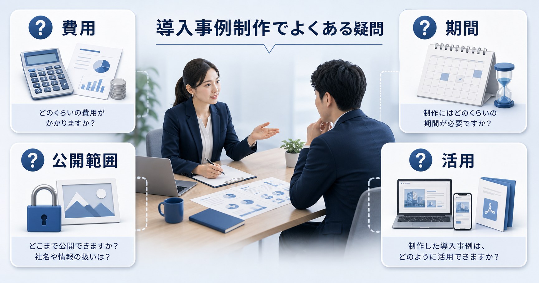 導入事例制作の費用や期間など依頼前に整理する項目